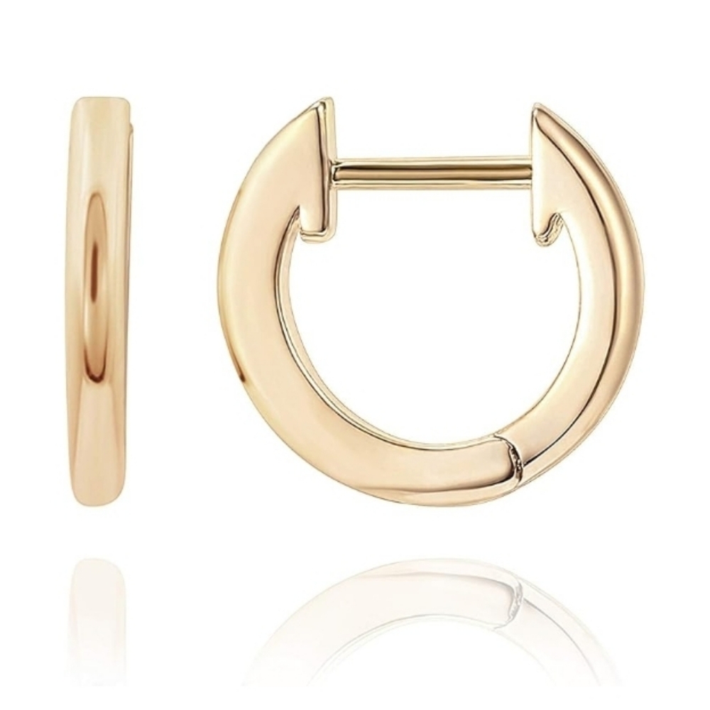 14K Gold Plated Huggie Dainty Cuff Earrings